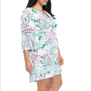 Crown & Ivy Floral Peasant Dress, Size 2X,…